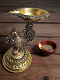 Peacock Mounted Diya