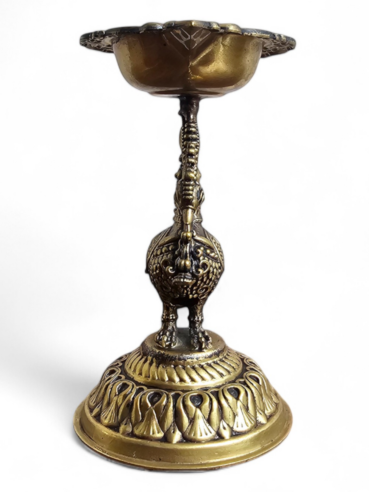 Peacock Mounted Diya