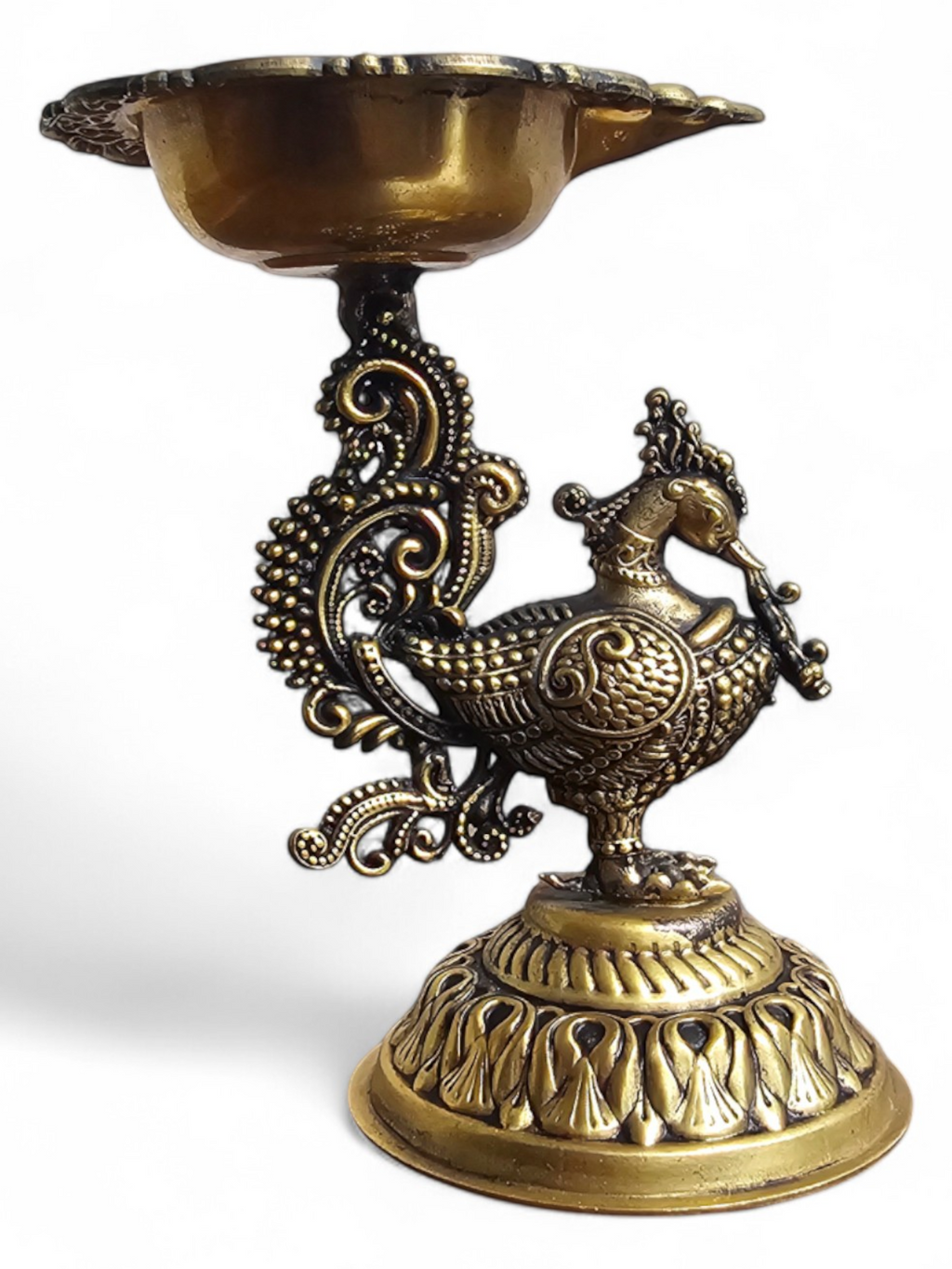 Peacock Mounted Diya