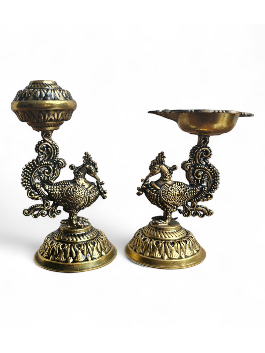 Peacock Diya Combo
