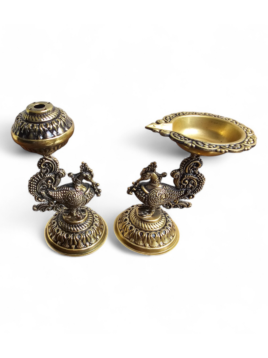 Peacock Diya Combo