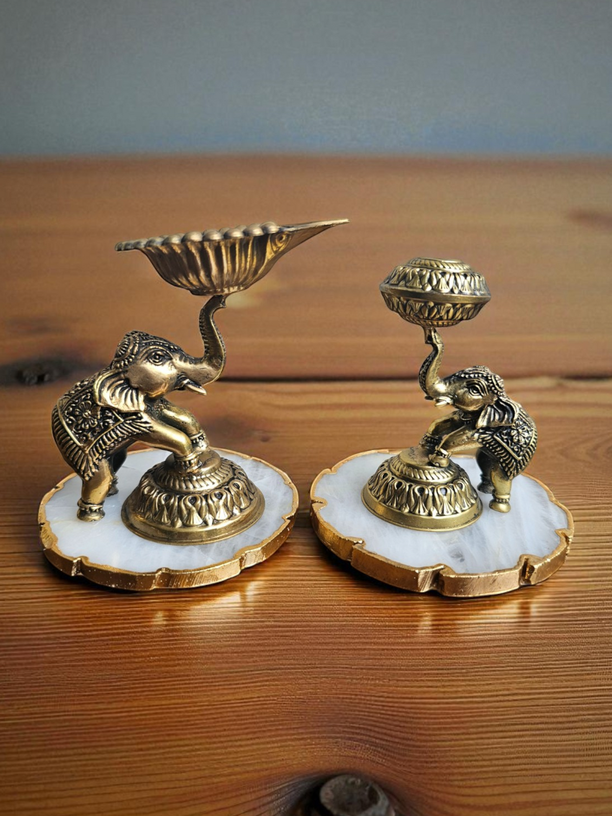 Elephant Diya Combo